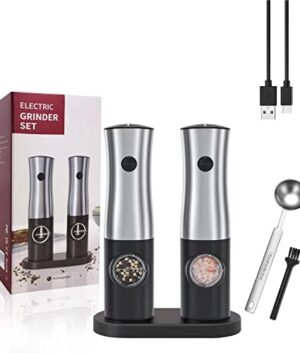 rechargeable salt & pepper grinders